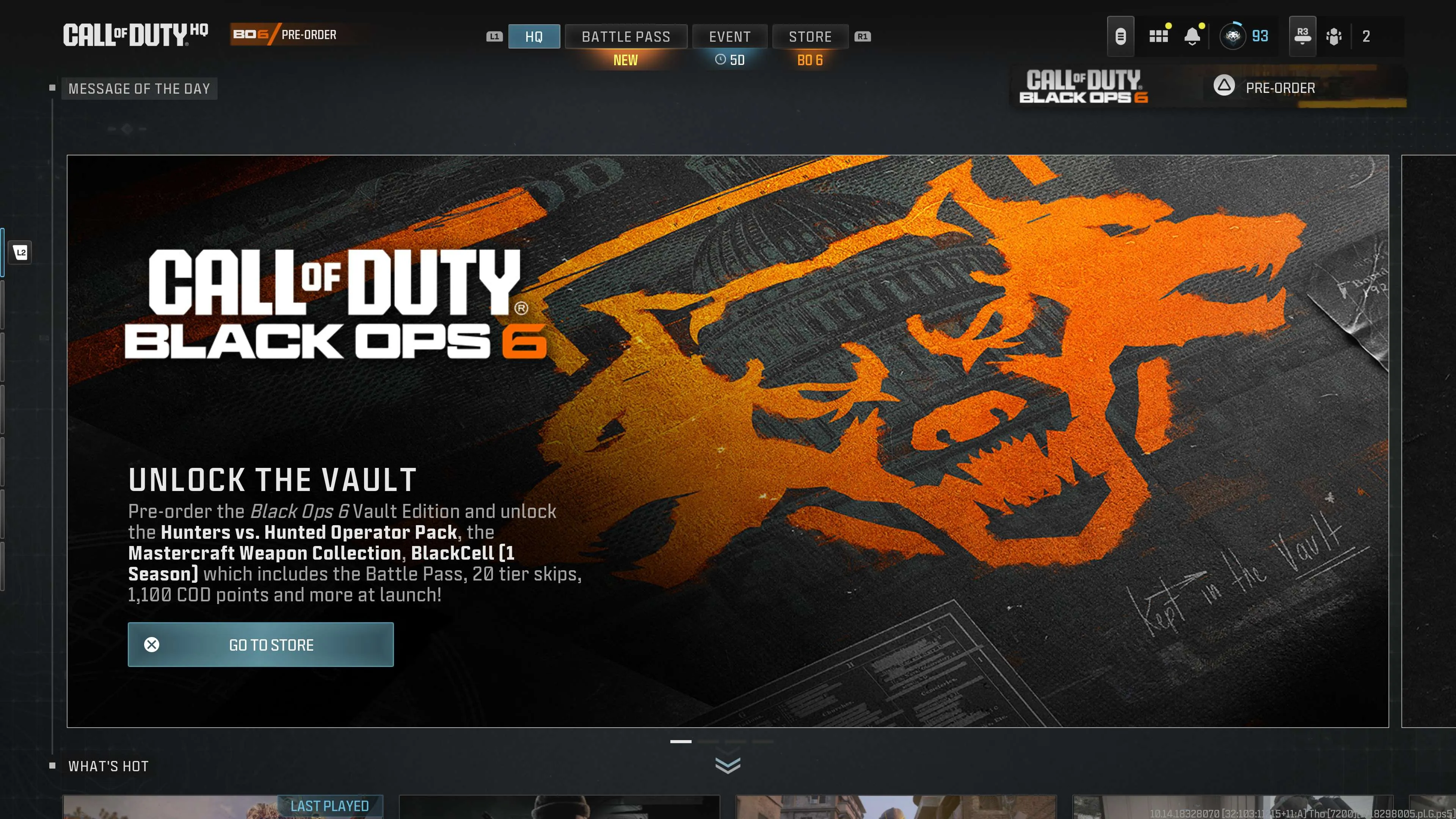 COD HQ, Message of the Day, built using React and SASS